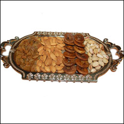 "Dryfruit Thali - code01 - Click here to View more details about this Product